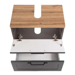 Wohnen Badmöbel Kombination zweifarbig - Novelya (fünfteilig)