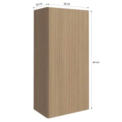 Wohnen Badmöbel Komplettset in Eiche Hell - Leitha (fünfteilig)