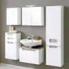 Badmöbel Komplettset Tymos in Eiche Weiß (fünfteilig)^Wohnen Best