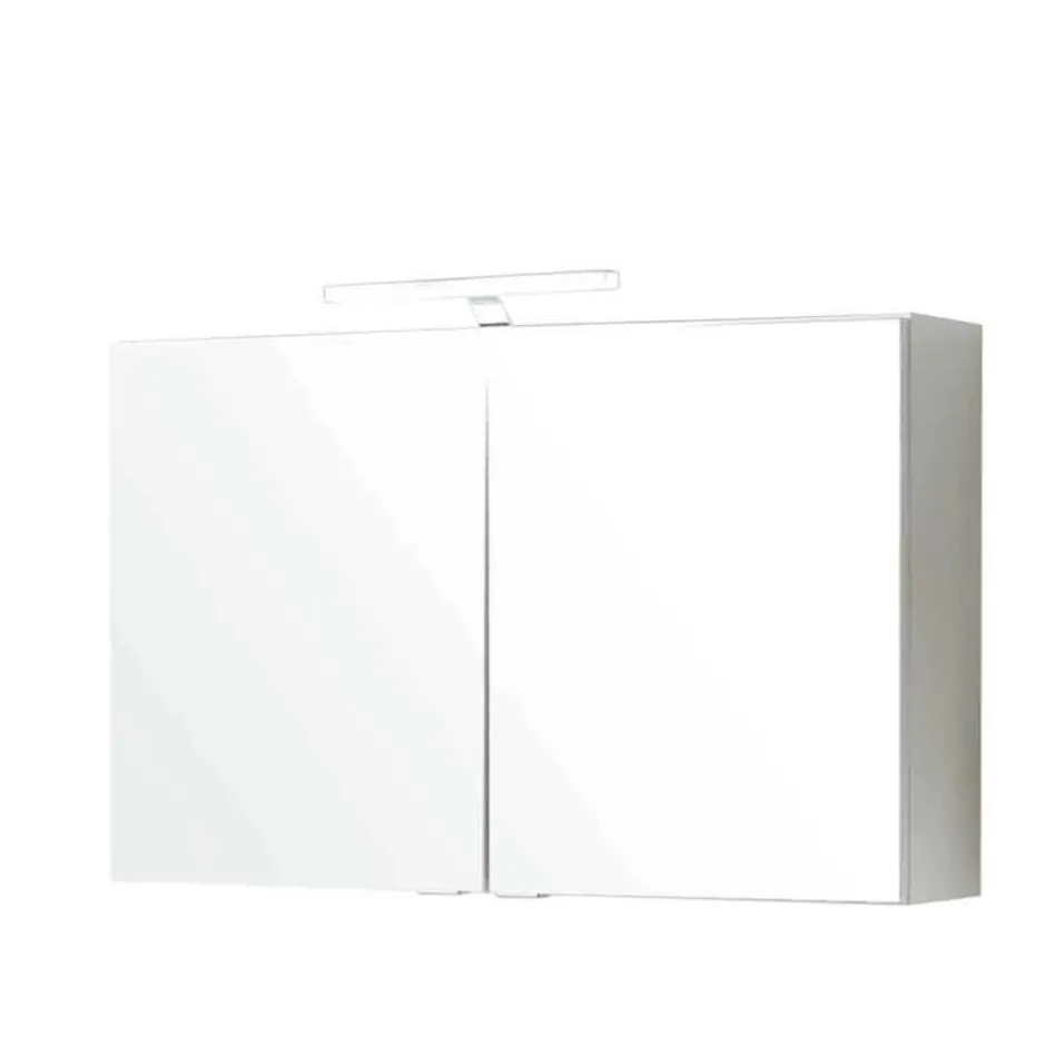 Badmöbel Komplettset Tymos in Eiche Weiß (fünfteilig)^Wohnen Best