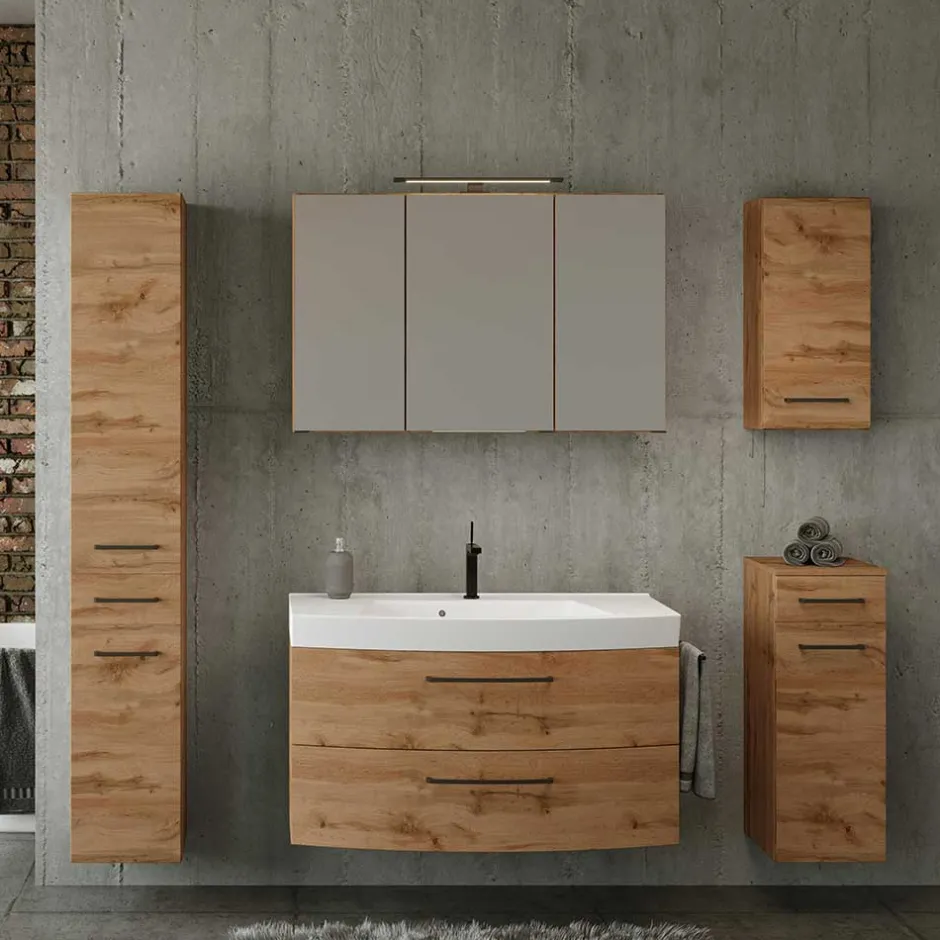 Wohnen Badmöbel Programm Wildeiche - Arazony (fünfteilig)