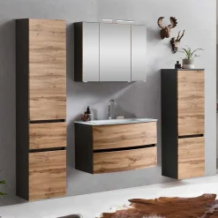 Wohnen Badmöbel Serie Möbelset zweifarbig - Vandija (vierteilig)