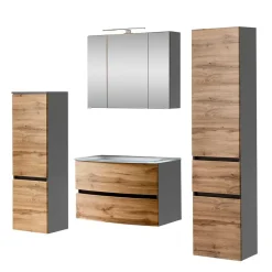 Wohnen Badmöbel Serie Möbelset zweifarbig - Vandija (vierteilig)