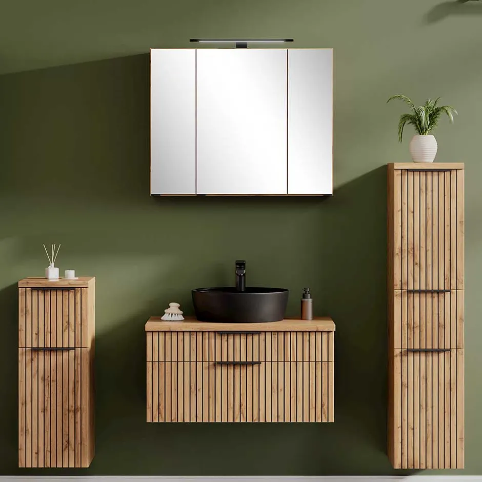 Badmöbel Set im Modernen Stil - Crystoga (vierteilig)^Wohnen Outlet