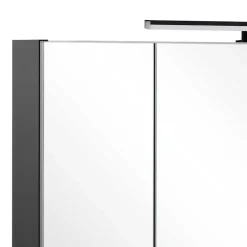 Wohnen Badmöbel Set in Schwarz - Riguna (dreiteilig)