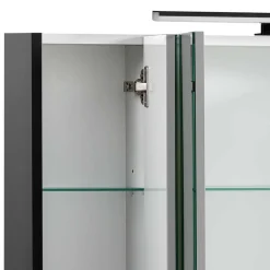 Wohnen Badmöbel Set in Schwarz - Riguna (dreiteilig)