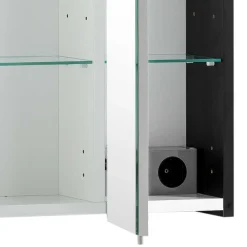 Wohnen Badmöbel Set in Schwarz - Riguna (dreiteilig)