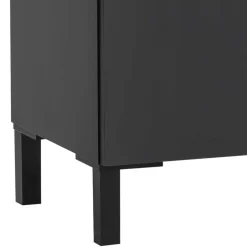 Wohnen Badmöbel Set in Schwarz - Riguna (dreiteilig)