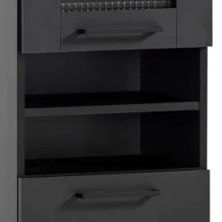 Wohnen Badmöbel Set in Schwarz - Riguna (dreiteilig)