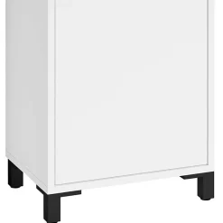 Wohnen Badmöbel Set in Weiß Schwarz - Envaton (dreiteilig)