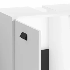 Wohnen Badmöbel Set in Weiß Schwarz - Envaton (dreiteilig)