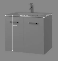 Badmöbel Set Sagunis in Hochglanz Weiß (vierteilig)^Wohnen Online