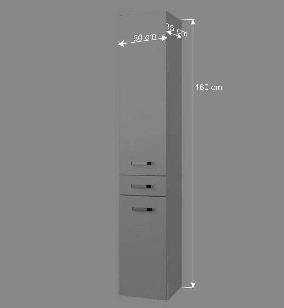 Badmöbel Set Sagunis in Hochglanz Weiß (vierteilig)^Wohnen Online