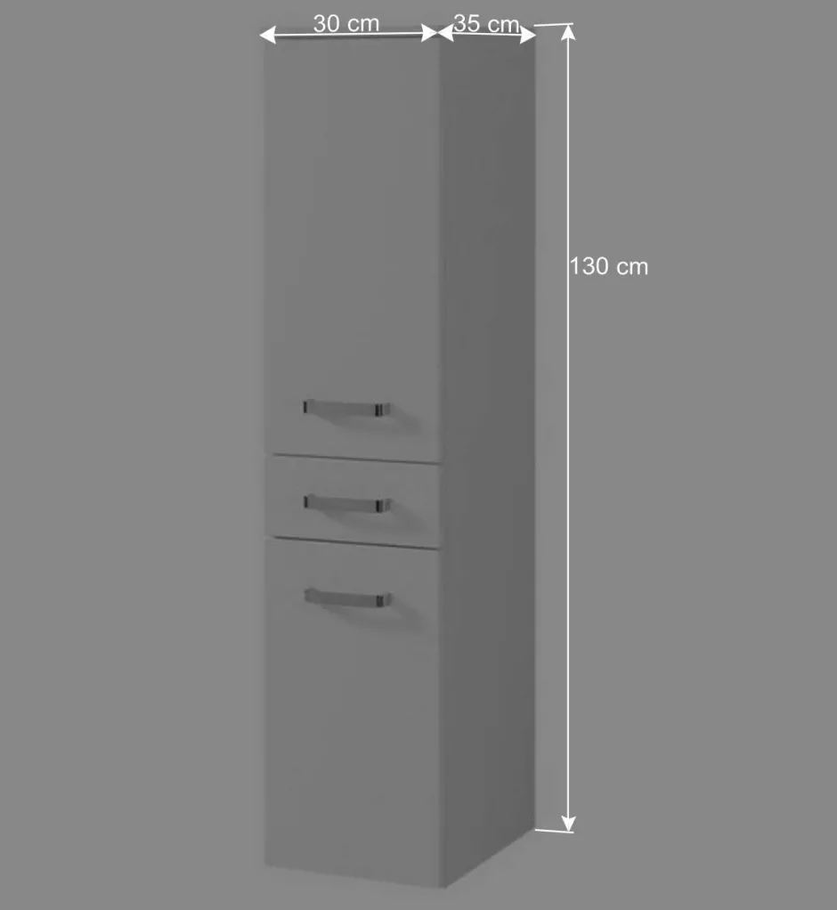 Badmöbel Set Sagunis in Hochglanz Weiß (vierteilig)^Wohnen Online
