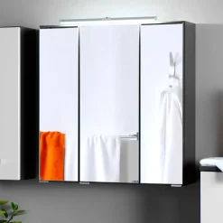 Badmöbel Set Tiamos in Weiß Hochglanz (fünfteilig)^Wohnen Outlet