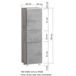 Wohnen Badmöbel Set zweifarbig - Eight (dreiteilig)