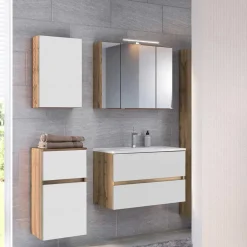 Wohnen Badmöbel stehend oder hängend - Maklesa (vierteilig)