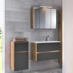 Badmöbel Waschtisch Kombi - Athrin (dreiteilig)^Wohnen Sale