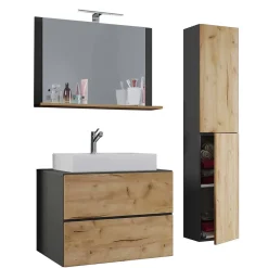 Badmöbel-Kombination für Wandmontage - Effect (dreiteilig)^Wohnen Discount