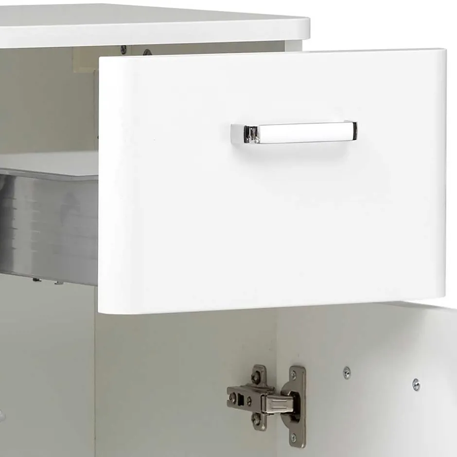 Wohnen Badmöbel-Kombination in Weiß - Yennja (vierteilig)