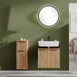 Badmöbel-Kombination modern zweifarbig - Crystoga (dreiteilig)^Wohnen Outlet