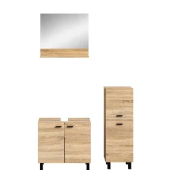 Badmöbel-Set in Sonoma-Eiche - Hoxtona (dreiteilig)^Wohnen