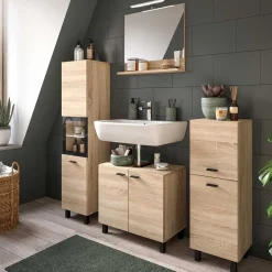 Wohnen Badmöbelset komplett - Hoxtona (vierteilig)