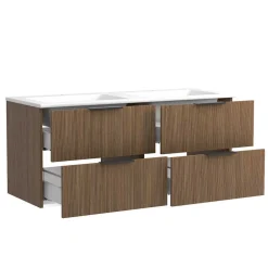 Badmöbel-Set mit zwei Becken modern - Ucaida (vierteilig)^Wohnen