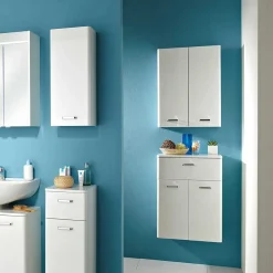 Wohnen Bad-Oberschrank mit Doppeltür - Yennja