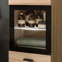 Badschrank mit Glaseinsatz - Hoxtona^Wohnen Hot