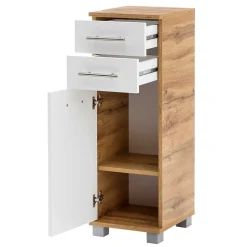 Badschrank mit Tür & zwei Schubladen - Kristiv^Wohnen