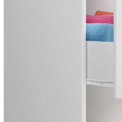 Badschrank mit zwei Auszügen in Weiß - Quick^Wohnen Outlet