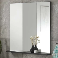 Badspiegel mit Ablage in Schwarz - Ingmesan^Wohnen Clearance