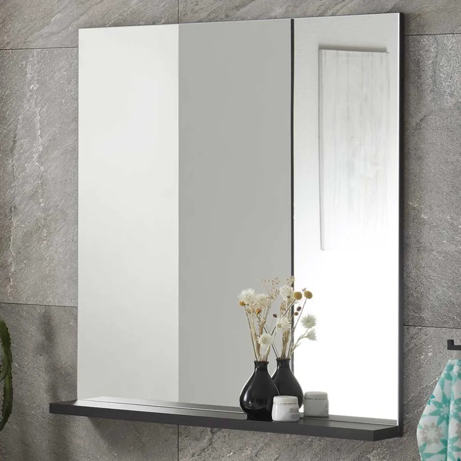 Badspiegel mit Ablage in Schwarz - Ingmesan^Wohnen Clearance