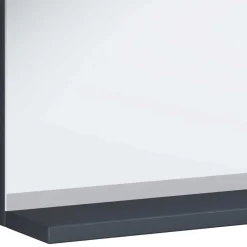 Wohnen Badspiegel mit Ablage in Anthrazit - Rondja