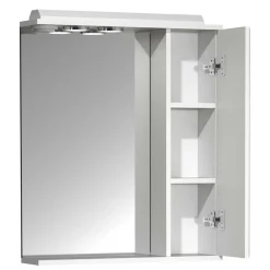 Badspiegel mit Seitenschrank in Weiß - Akira^Wohnen Discount