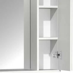 Badspiegel mit Seitenschrank in Weiß - Akira^Wohnen Discount