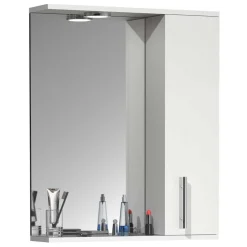 Wohnen Badspiegel mit Seitenschrank und Ablage - Nancyssa