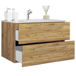 Wohnen Bad-Waschtisch & Spiegelschrank modern - Karin (zweiteilig)