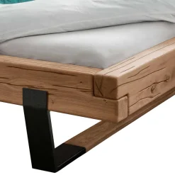 Balkenbett aus Eiche mit Kufen - Felictia^Wohnen Outlet