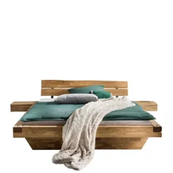 Wohnen Balkenbett mit Baumkanten Kopfteil - Laredo (dreiteilig)