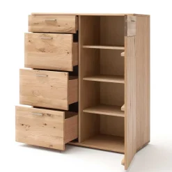 Balkeneiche Kombikommode mit 4 Schubladen - Mabasa^Wohnen Best