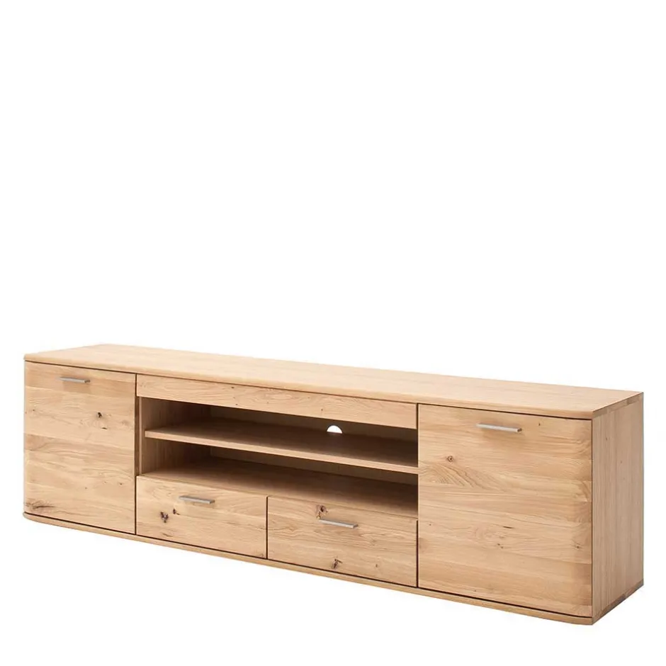 Balkeneiche TV Element 200 cm breit - Mabasa^Wohnen Discount