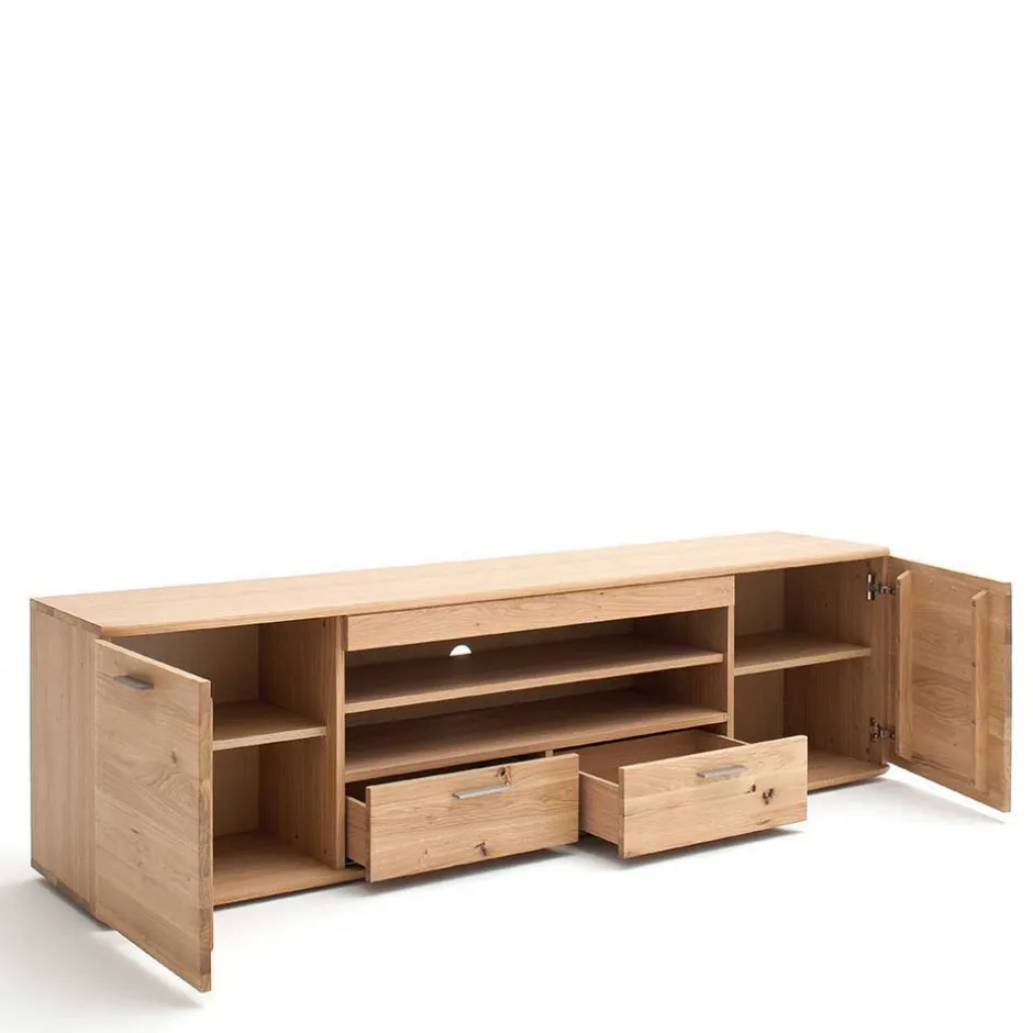 Balkeneiche TV Element 200 cm breit - Mabasa^Wohnen Discount
