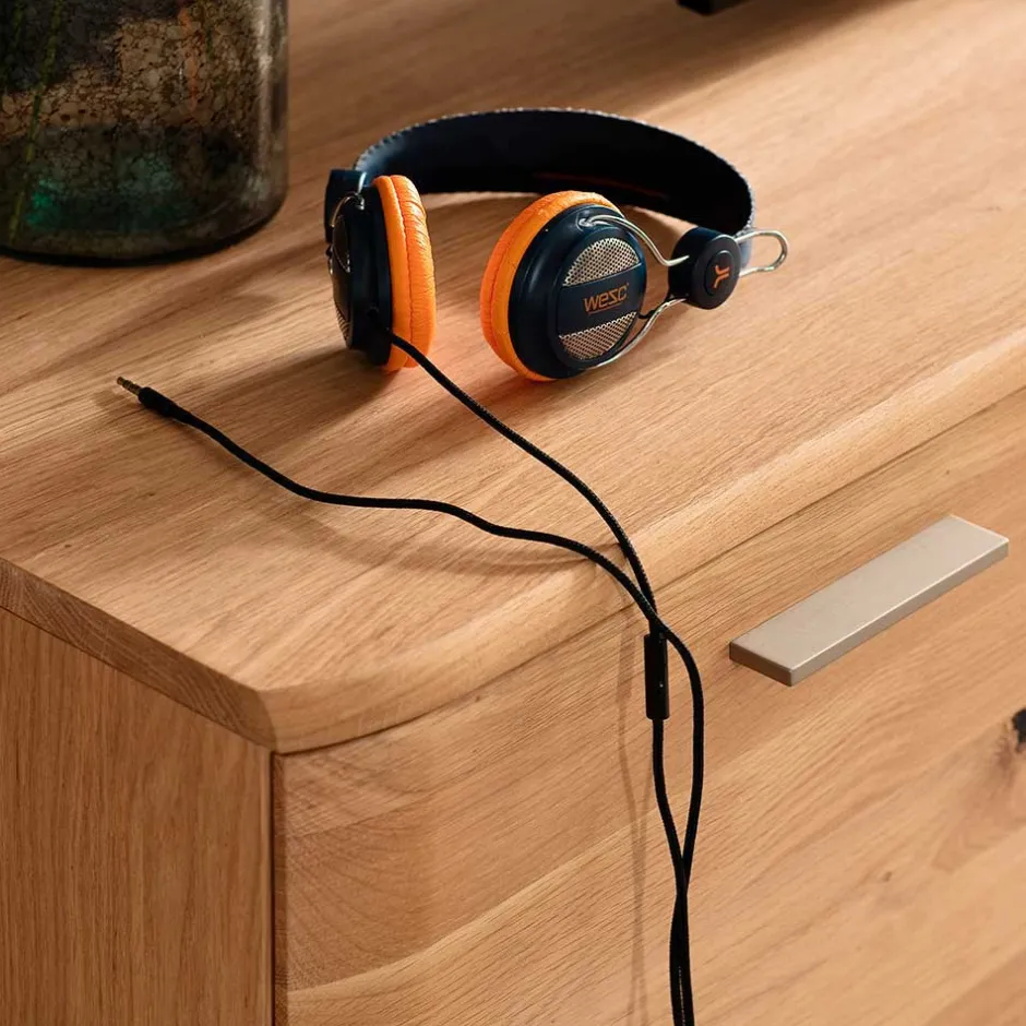 Balkeneiche TV Element 200 cm breit - Mabasa^Wohnen Discount