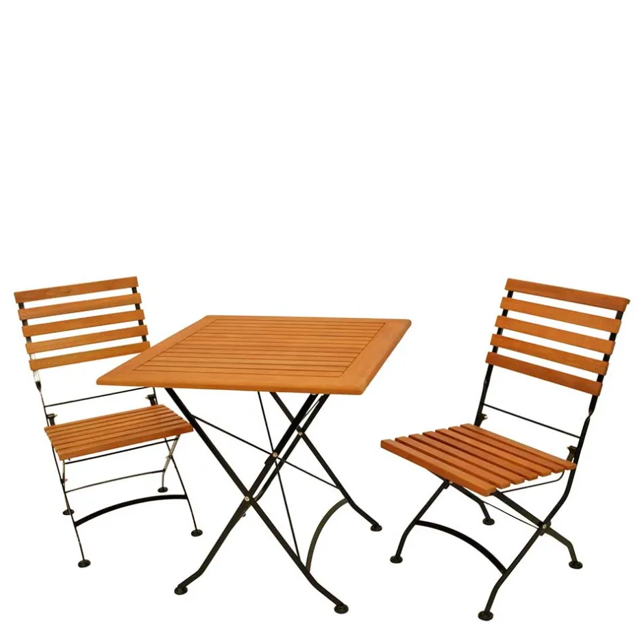 Wohnen Balkon Klappgarnitur mit zwei Sitzplätzen - Zirova (dreiteilig)