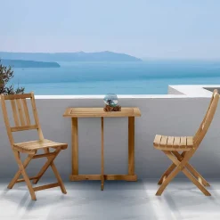 Wohnen Balkon Klappmöbel für zwei Personen - Blacorona (dreiteilig)