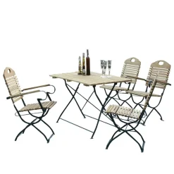 Balkon Sitzgruppe Florian aus Robinie massiv (fünfteilig)^Wohnen Online