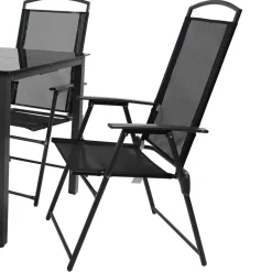 Wohnen Balkon-Tischgruppe für 4 Personen - Crimas (fünfteilig)