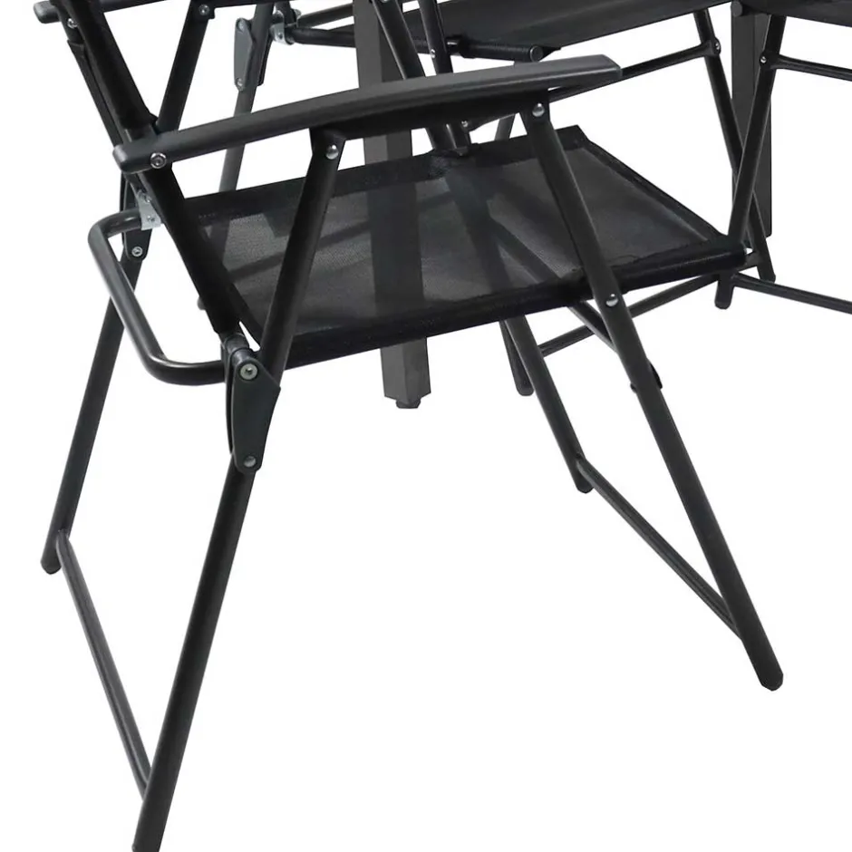 Wohnen Balkon-Tischgruppe für 4 Personen - Crimas (fünfteilig)